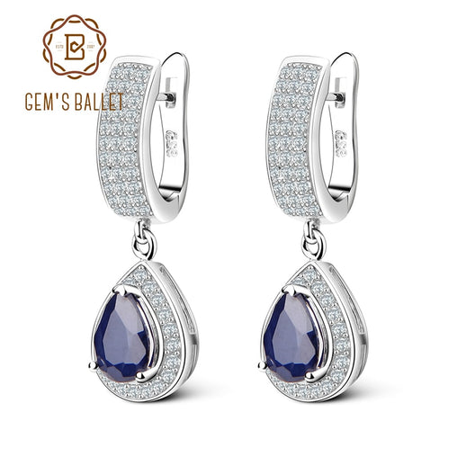 Sapphire Gemstone Drop Earrings