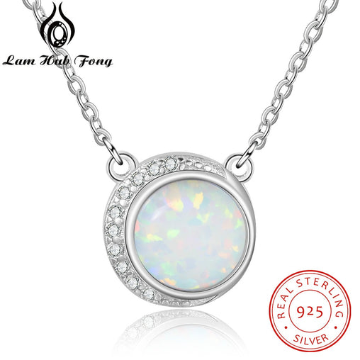 Opal Necklace Cubic Zirconia