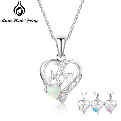 Necklaces Pendants with Heart Shape Opal Stone