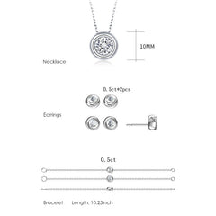 Moissanite Diamond Jewelry Set
