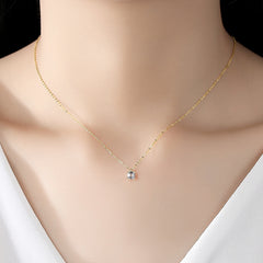 Simple Elegant Zircon Necklace