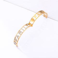 Trendy Girls Gold Color Bracelet Bangle