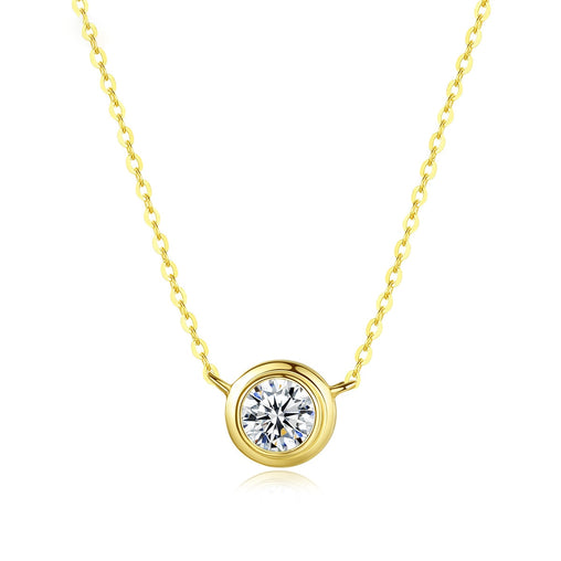 Simple and Versatile, Inlaid Zircon, Ladies Necklace