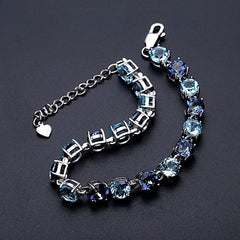 Natural Sky Blue Topaz Mystic Bracelets