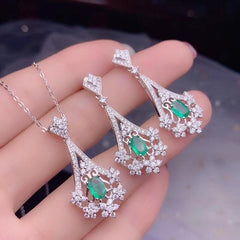 Natural Green Emerald Sets