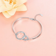 Double Circle Interlock Bracelet