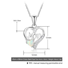 Necklaces Pendants with Heart Shape Opal Stone