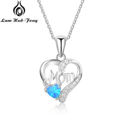 Necklaces Pendants with Heart Shape Opal Stone