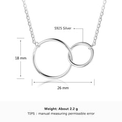 Double Circle Necklace