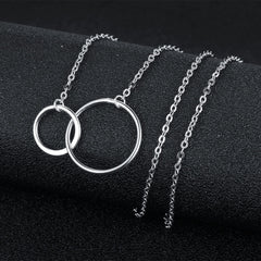 Double Circle Necklace