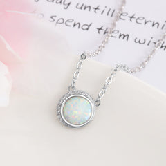 Opal Necklace Cubic Zirconia