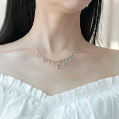 Sky Blue Topaz Gemstone Necklace