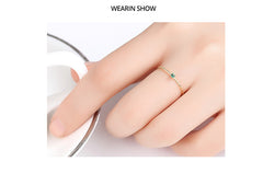 Sweet Fashion Emerald Ring