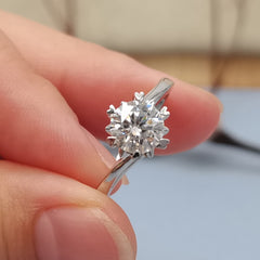 Moissanite Wedding Ring