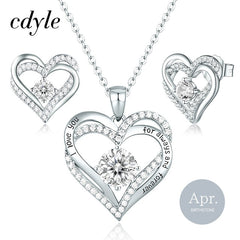 Cdyle Cubic Zirconia Two Heart Shape