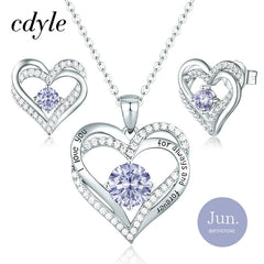 Cdyle Cubic Zirconia Two Heart Shape