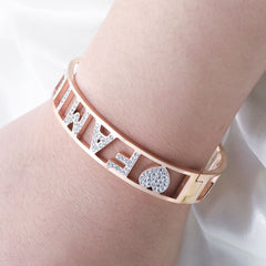 Trendy Girls Gold Color Bracelet Bangle