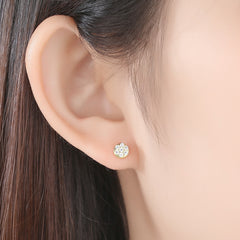 Simple Zircon Ear Stud