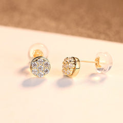 Simple Zircon Ear Stud