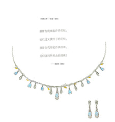 Sky Blue Topaz Gemstone Necklace