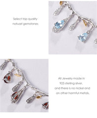 Sky Blue Topaz Gemstone Necklace