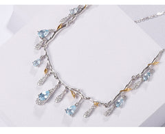 Sky Blue Topaz Gemstone Necklace