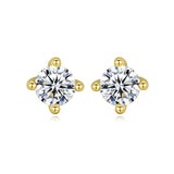 All-match Micro-Inlaid Zircon Women's Ear Studs