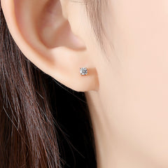 All-match Micro-Inlaid Zircon Women's Ear Studs