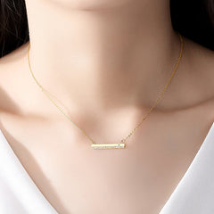 Zircon-Inlaid Fashion Ladder Necklace