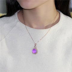 Almei Natural Amethyst Gemstone Jewelry Set